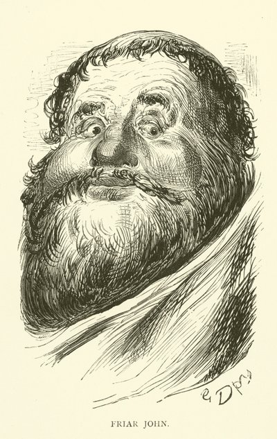 Illustration for the works of Rabelais by Gustave after Dore
